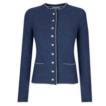 Lade das Bild in den Galerie-Viewer, Merinostrickjacke Gaisberg-oxford blue