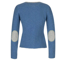 Lade das Bild in den Galerie-Viewer, Merinostrickjacke Mirabell - seablue