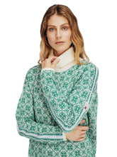 Lade das Bild in den Galerie-Viewer, Merinovollpullover mit Rollkragen grün