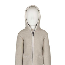 Lade das Bild in den Galerie-Viewer, Kinder Strickjacke aus weicher Merino Lambswool beige