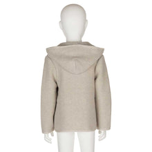 Lade das Bild in den Galerie-Viewer, Kinder Strickjacke aus weicher Merino Lambswool beige