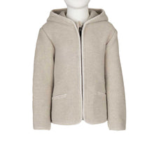 Lade das Bild in den Galerie-Viewer, Kinder Strickjacke aus weicher Merino Lambswool beige