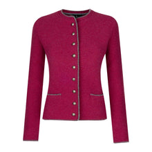 Lade das Bild in den Galerie-Viewer, Merinostrickjacke Gaisberg-rubin