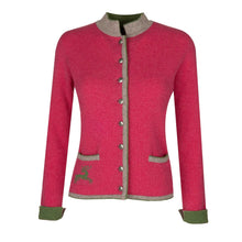 Lade das Bild in den Galerie-Viewer, Merinostrickjacke Aigen-anemone