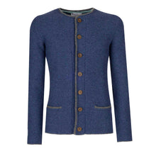 Lade das Bild in den Galerie-Viewer, Herren Merinostrickjacke Traunsee - Der Klassiker in marine