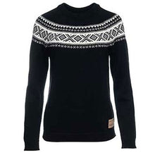 Lade das Bild in den Galerie-Viewer, Merinowollpullover Vagsoy schwarz