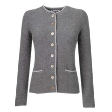 Lade das Bild in den Galerie-Viewer, Merinostrickjacke Attersee - mittelgrau