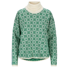 Lade das Bild in den Galerie-Viewer, Merinovollpullover mit Rollkragen grün