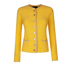 Lade das Bild in den Galerie-Viewer, Merinostrickjacke Attersee-limone