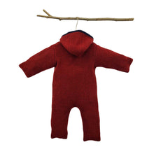 Lade das Bild in den Galerie-Viewer, Herzchenstrampler superweich weinrot