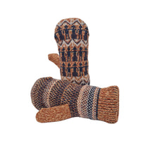 Lade das Bild in den Galerie-Viewer, Innenseite von orange-blauen Fäustlingen