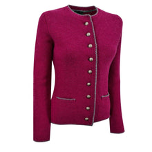 Lade das Bild in den Galerie-Viewer, Merinostrickjacke Gaisberg-rubin