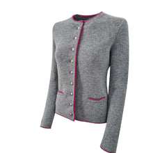 Lade das Bild in den Galerie-Viewer, Merinostrickjacke Gaisberg-light grey