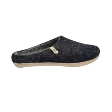 Lade das Bild in den Galerie-Viewer, Filzpantoffeln in anthrazit