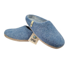 Lade das Bild in den Galerie-Viewer, Filzhausschuhe in hellblau