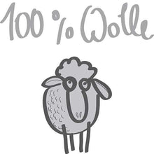 Lade das Bild in den Galerie-Viewer, Logo 100 % Wolle mit Schaf in bildlicher Darstellung
